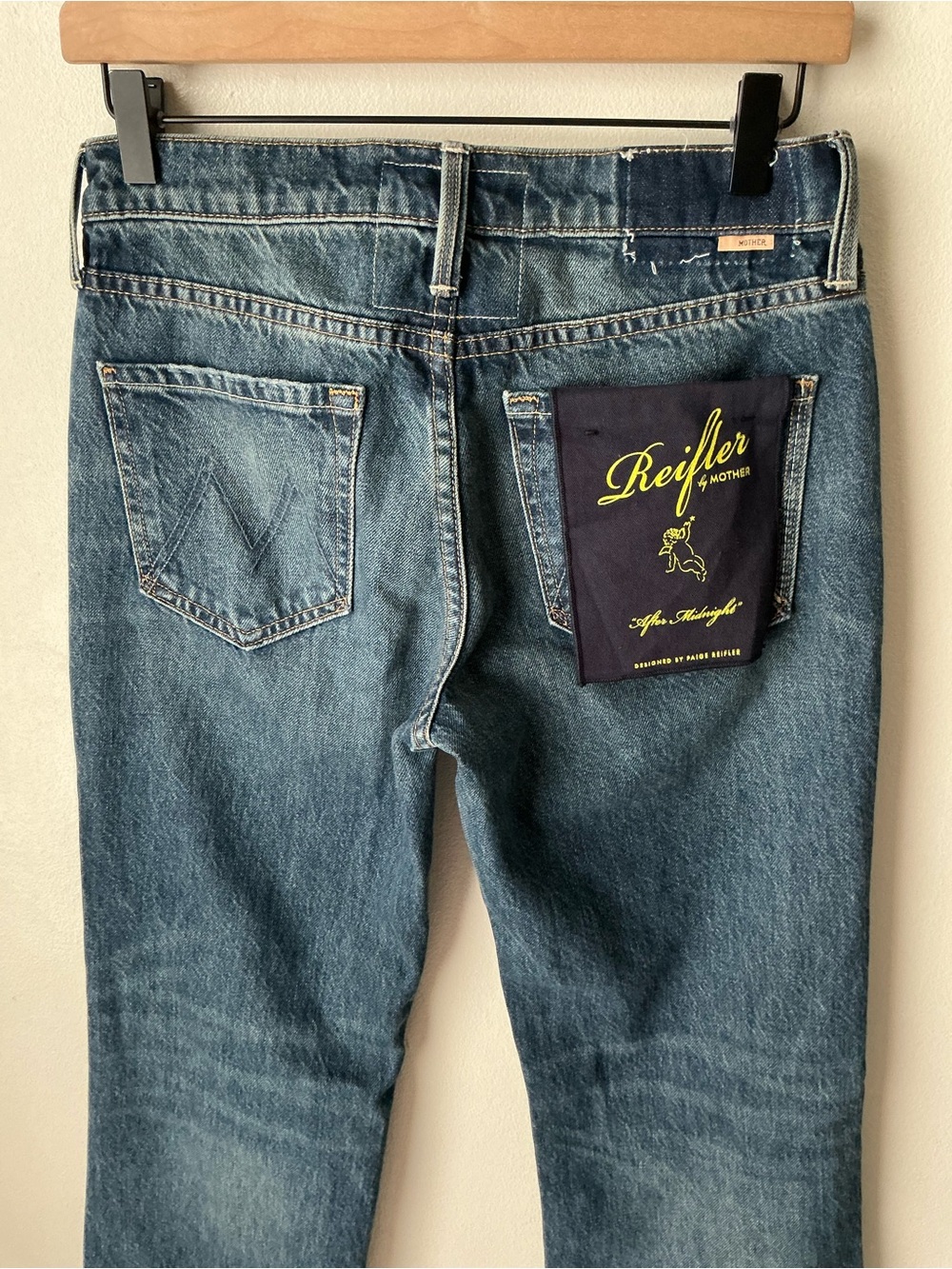 NWT MOTHER SUPERIOR Jeans Lil’ Mother Lil’ Reifler After Midnight Blue Size 25 - Picture 5 of 14